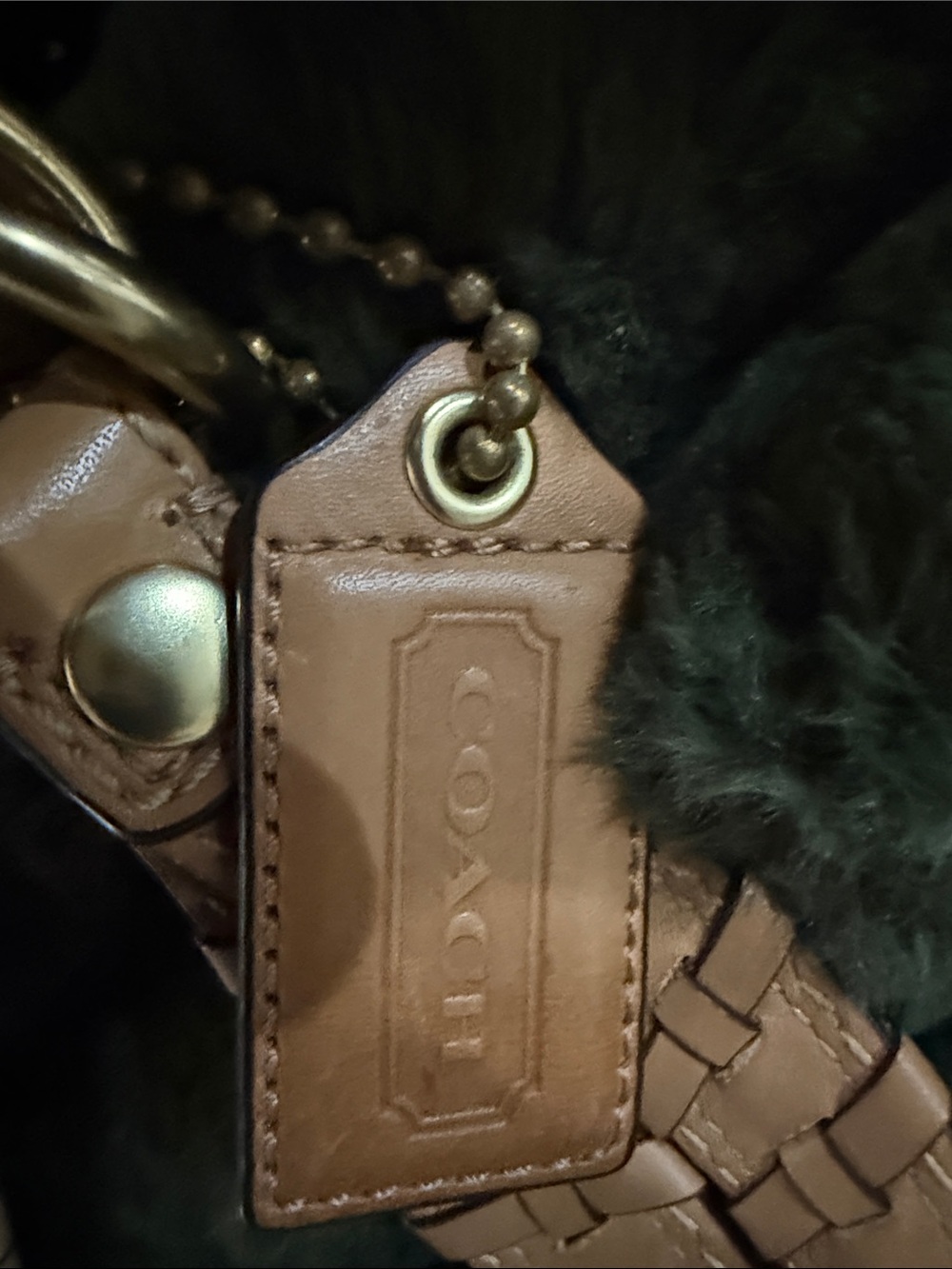 Coach Pink, Tan and Cream Signature Buckle Mini Shoulder Bag - Picture 11 of 11